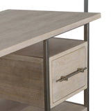 Adele Desk, White Wash-Furniture - Office-High Fashion Home
