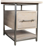 Adele Desk, White Wash-Furniture - Office-High Fashion Home