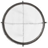 Patrick Round Coffee Table, Zinc Antique-Furniture - Accent Tables-High Fashion Home