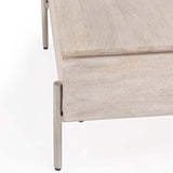Rocklin Round Coffee Table, White Wash-Furniture - Accent Tables-High Fashion Home