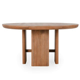 Selena Round Dining Table, Hickory Brown-Furniture - Dining-High Fashion Home