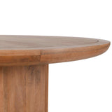 Selena Round Dining Table, Hickory Brown-Furniture - Dining-High Fashion Home