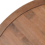 Selena Round Dining Table, Hickory Brown-Furniture - Dining-High Fashion Home