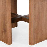 Selena Round Dining Table, Hickory Brown-Furniture - Dining-High Fashion Home