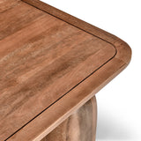Chloe Rectangular Coffee Table, Umber Pottery Brown-Furniture - Accent Tables-High Fashion Home
