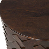 Shira End Table, Kona Brown-Furniture - Accent Tables-High Fashion Home