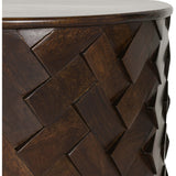 Shira End Table, Kona Brown-Furniture - Accent Tables-High Fashion Home