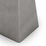 Far Square End Table, White/Slate Gray-Furniture - Accent Tables-High Fashion Home