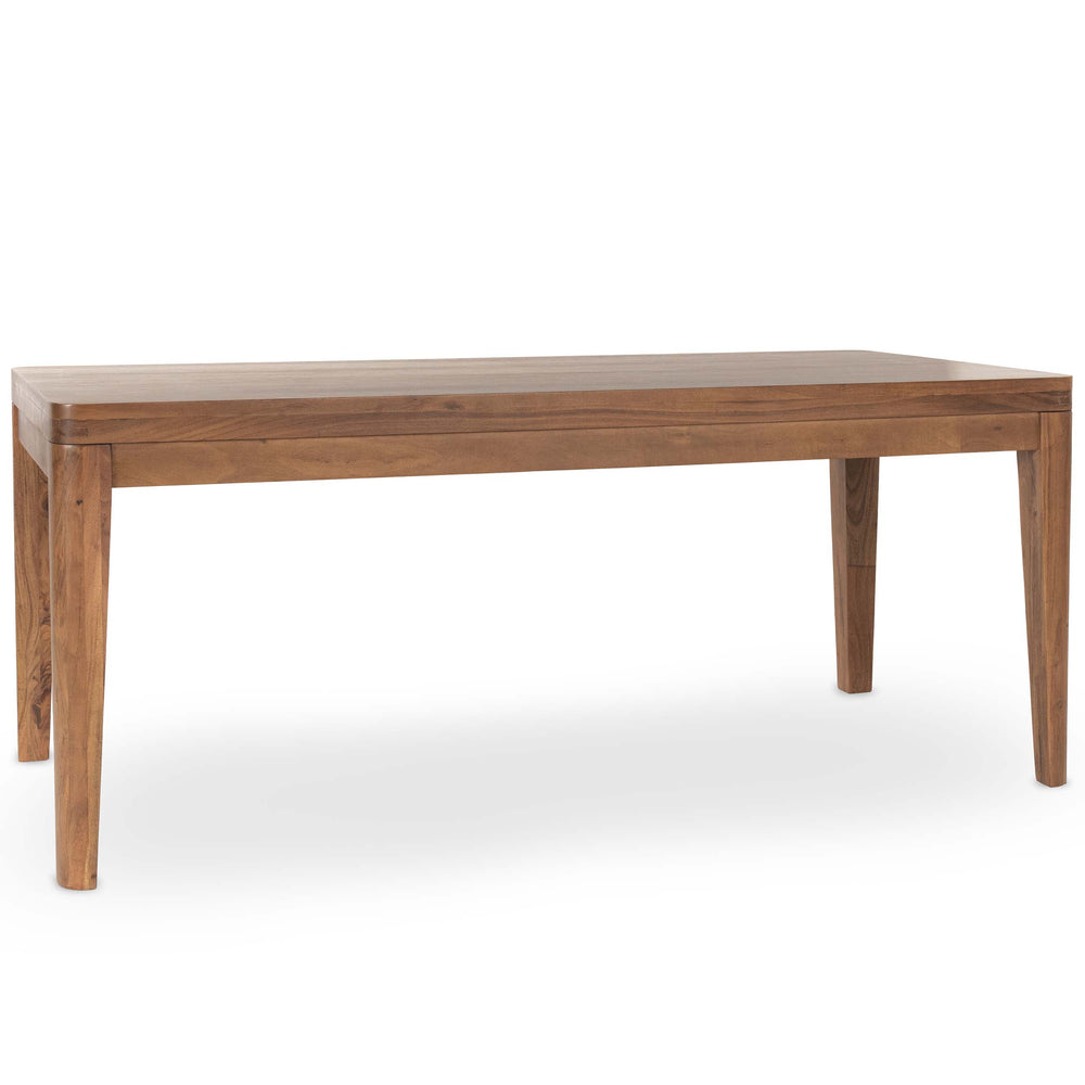 Arno Rectangular Dining Table, Amber Brown-Furniture - Dining-High Fashion Home