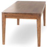 Arno Rectangular Dining Table, Amber Brown-Furniture - Dining-High Fashion Home