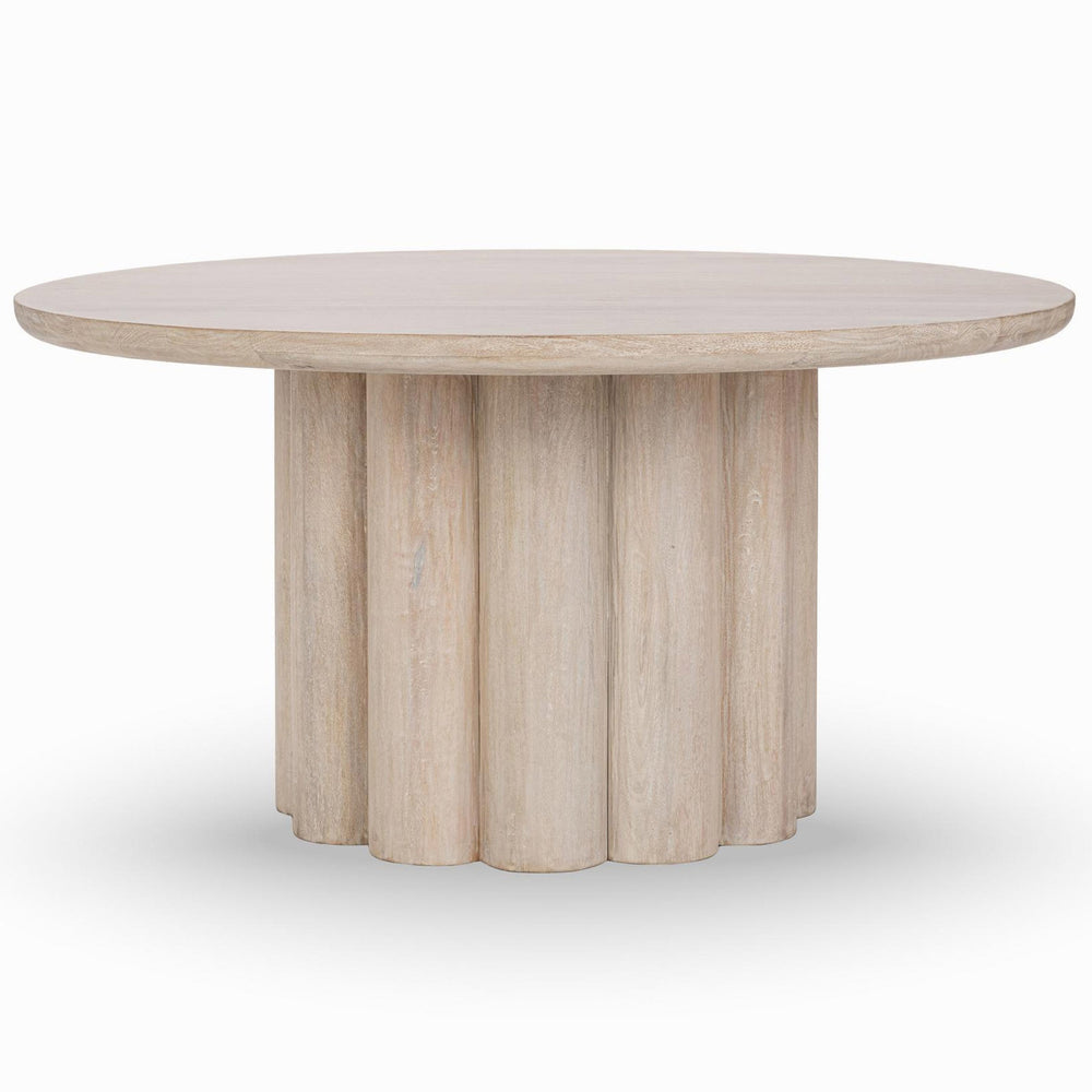 Beau Round Dining Table, Creamwood