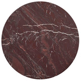 Reilly Round Coffee Table, Merlot-Furniture - Accent Tables-High Fashion Home