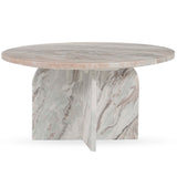 Reilly Round Coffee Table, Rusty Gray-Furniture - Accent Tables-High Fashion Home