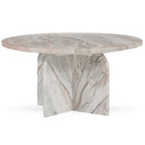 Reilly Round Coffee Table, Rusty Gray-Furniture - Accent Tables-High Fashion Home