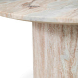 Amberly Marble Round Coffee Table, Rusty Gray-Furniture - Accent Tables-High Fashion Home