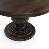 Brookside Round Dining Table, Cocoa Brown