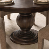 Brookside Round Dining Table, Cocoa Brown