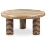 Ilaria Round Coffee Table, Sand Washed-Furniture - Accent Tables-High Fashion Home