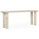 Adir Console Table, Cream-Furniture - Accent Tables-High Fashion Home
