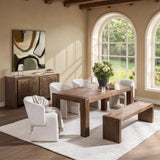 Glendale Rectangular Dining Table, Toasted Chestnut