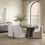 Celadon Rectangular Dining Table, Truffle Brown