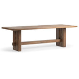 Mantova Rectangular Dining Table, Reclaimed Barnwood