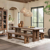Mantova Rectangular Dining Table, Reclaimed Barnwood