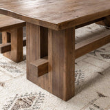 Mantova Rectangular Dining Table, Reclaimed Barnwood