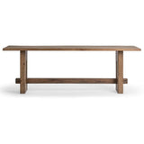 Mantova Rectangular Counter Table, Reclaimed Barnwood