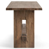 Mantova Rectangular Counter Table, Reclaimed Barnwood