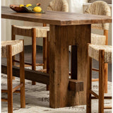 Mantova Rectangular Counter Table, Reclaimed Barnwood