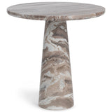 Alcove Round Dining Table, Milan Taupe