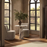 Alcove Round Dining Table, Milan Taupe