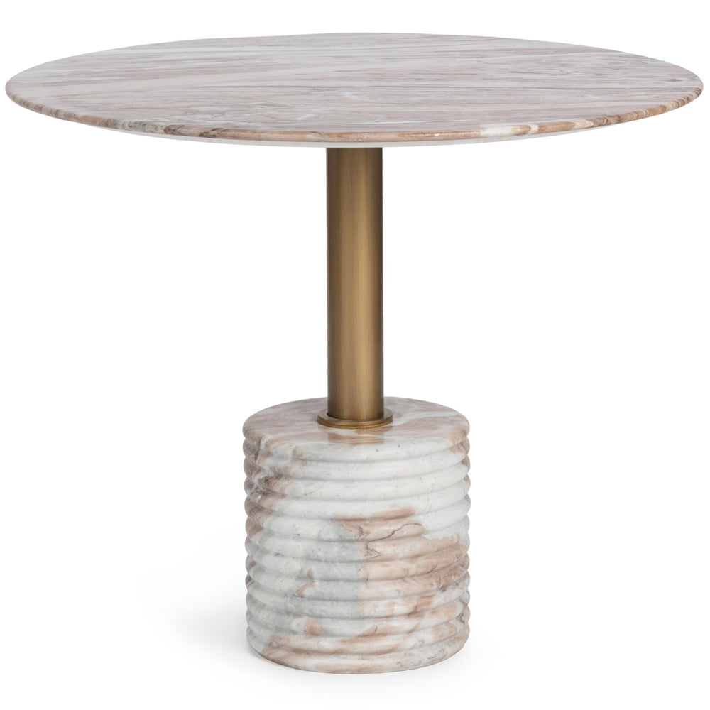 Roma Round Dining Table, Petal Stone