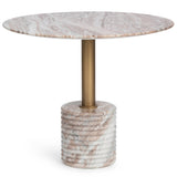 Roma Round Dining Table, Petal Stone