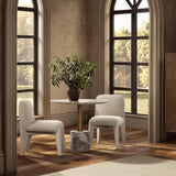 Roma Round Dining Table, Petal Stone