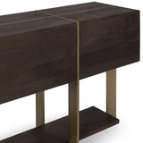 Desmond Console Table, Cocoa Brown