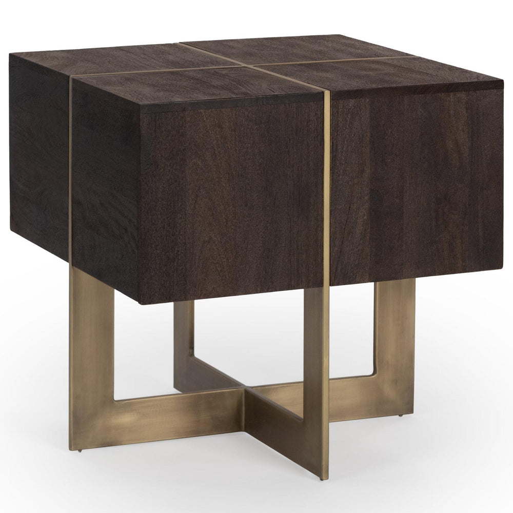 Desmond End Table, Cocoa Brown