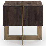 Desmond End Table, Cocoa Brown