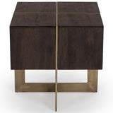 Desmond End Table, Cocoa Brown