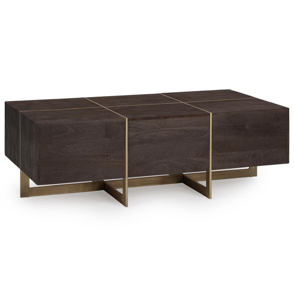 Desmond Coffee Table, Cocoa Brown