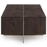 Desmond Coffee Table, Cocoa Brown