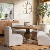 Brookside 60" Round Dining Table, Sandwood