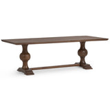 Hera 94" Rectangular Dining Table, Pecan Brown