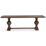 Hera 94" Rectangular Dining Table, Pecan Brown