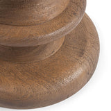 Alisa Round Accent Table, Sable Stone