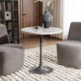 Hannabelle Round Dining Table, Blushed Moon