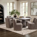Torino Rectangular Dining Table, Smoked Ash