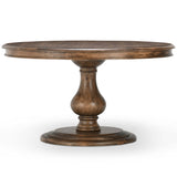 Adrienne 54" Round Dining Table, Toasted Almond