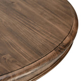 Adrienne 54" Round Dining Table, Toasted Almond